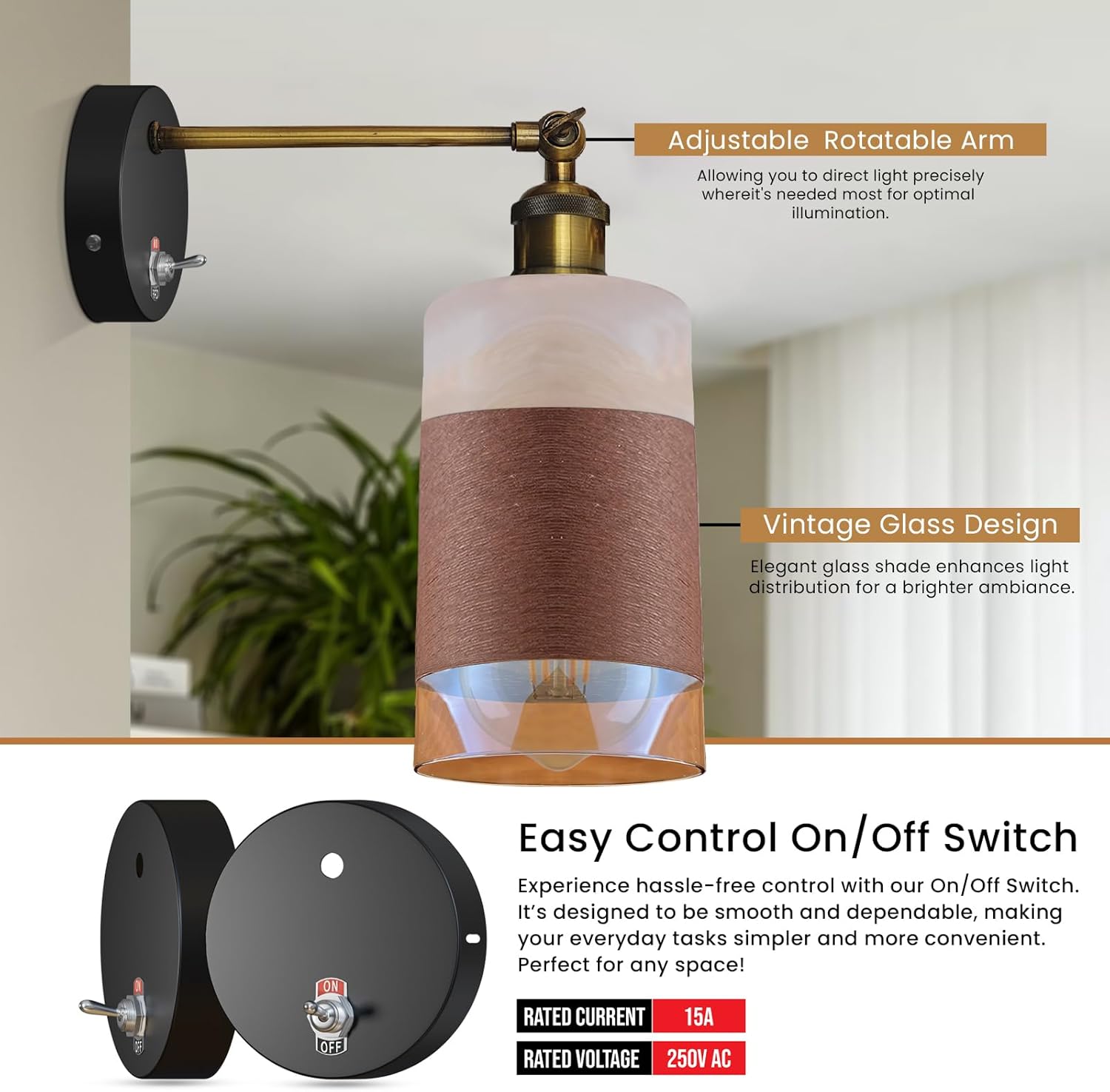Ceiling rose with toggle switch ON/OFF Ceiling Lights ~ 5503