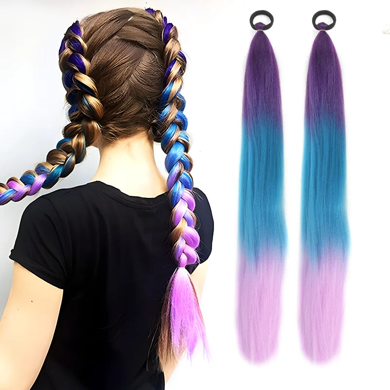 LUPU 26 Inch Ombre Ponytail Extension-0