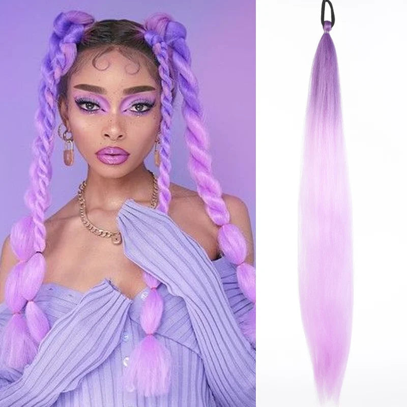 LUPU 26 Inch Ombre Ponytail Extension-24