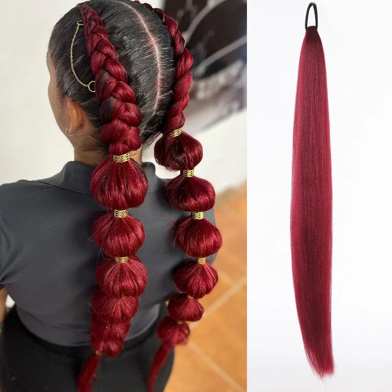 LUPU 26 Inch Ombre Ponytail Extension-23
